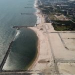 Drone footage of site and shoreline works